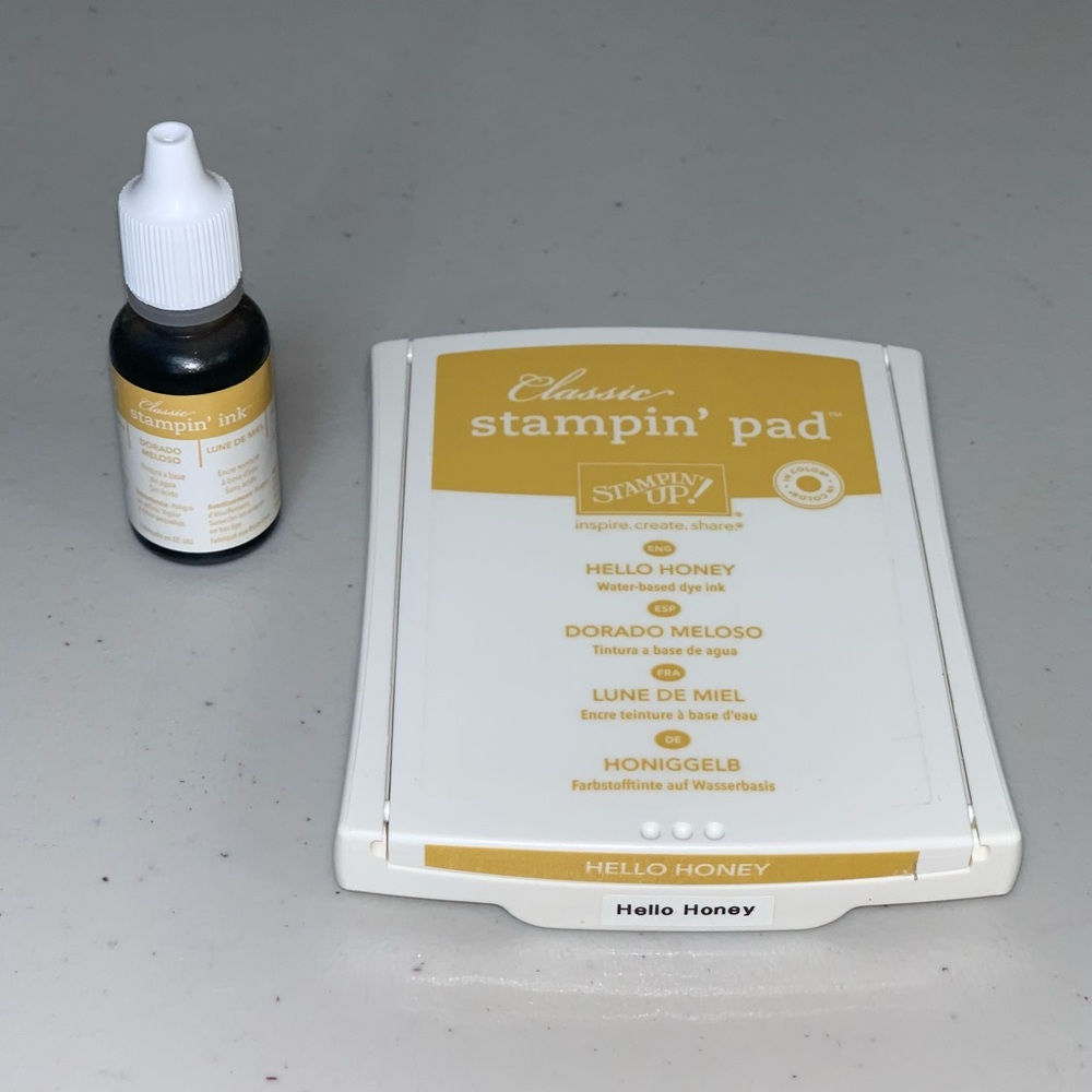 Stampin' Up Ink Hello Honey Yellow Classic Refill Ink Bottle Scrapbook Craft Art